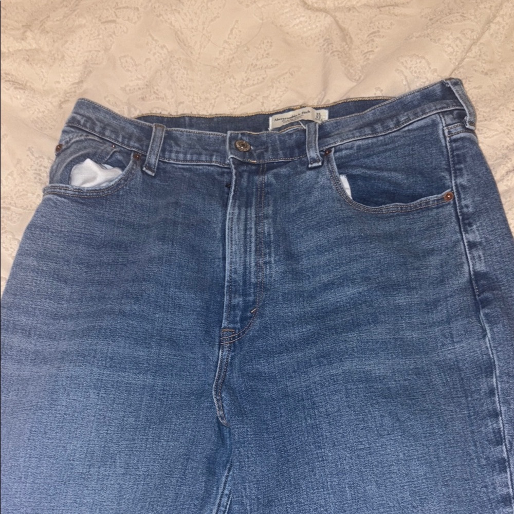 Abercrombie & Fitch Blue Straight Leg Jeans